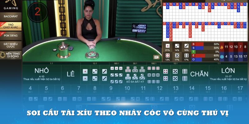 Soi cầu Tài Xỉu theo nhảy cóc vô cùng thú vị